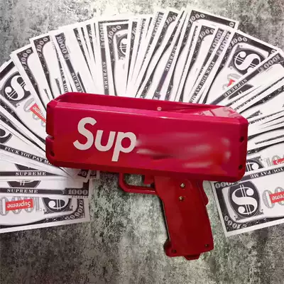 Paper gun spray money gun