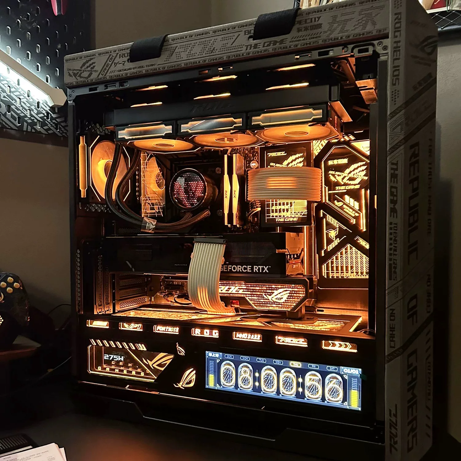 Корпус ASUS Helios II 601S основной световой пакет UV индивидуальная EVA ROG лазер магнитный световой пакет