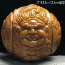 Suzhou olive core immovable Mingwang large single seed zodiac guardian handle piece mobile phone key pendant handmade