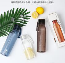 LOCK&LOCK summer plastic water cup sports travel portable plastic cup tritan water cup anti-fall large capacity