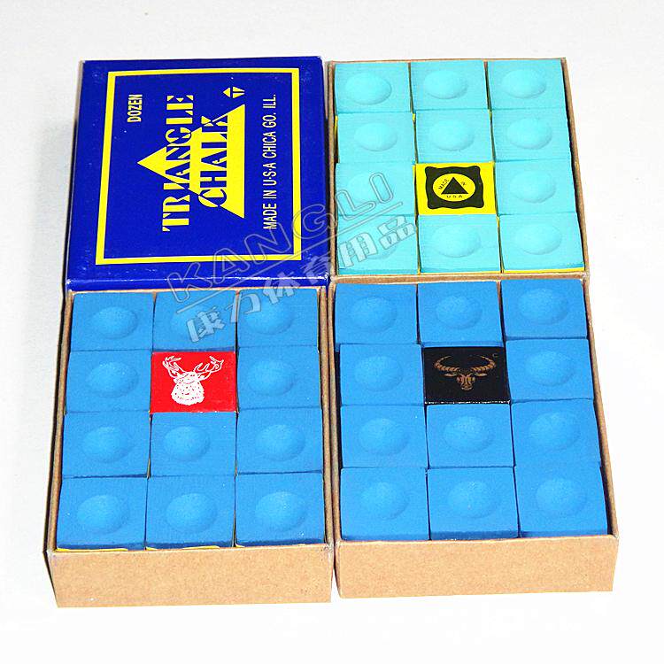 Мел для кия Мяч номер выделенного большие в штучной упаковке треугольник олень голова Минотавра Ригли шоколадный порошок и растереть порошка голове пистолет порошок умный порошок Бесплатная доставка