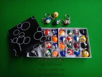 Fine billiards themed key buttons black 8 ballards balls sub pendant chain fashing creative