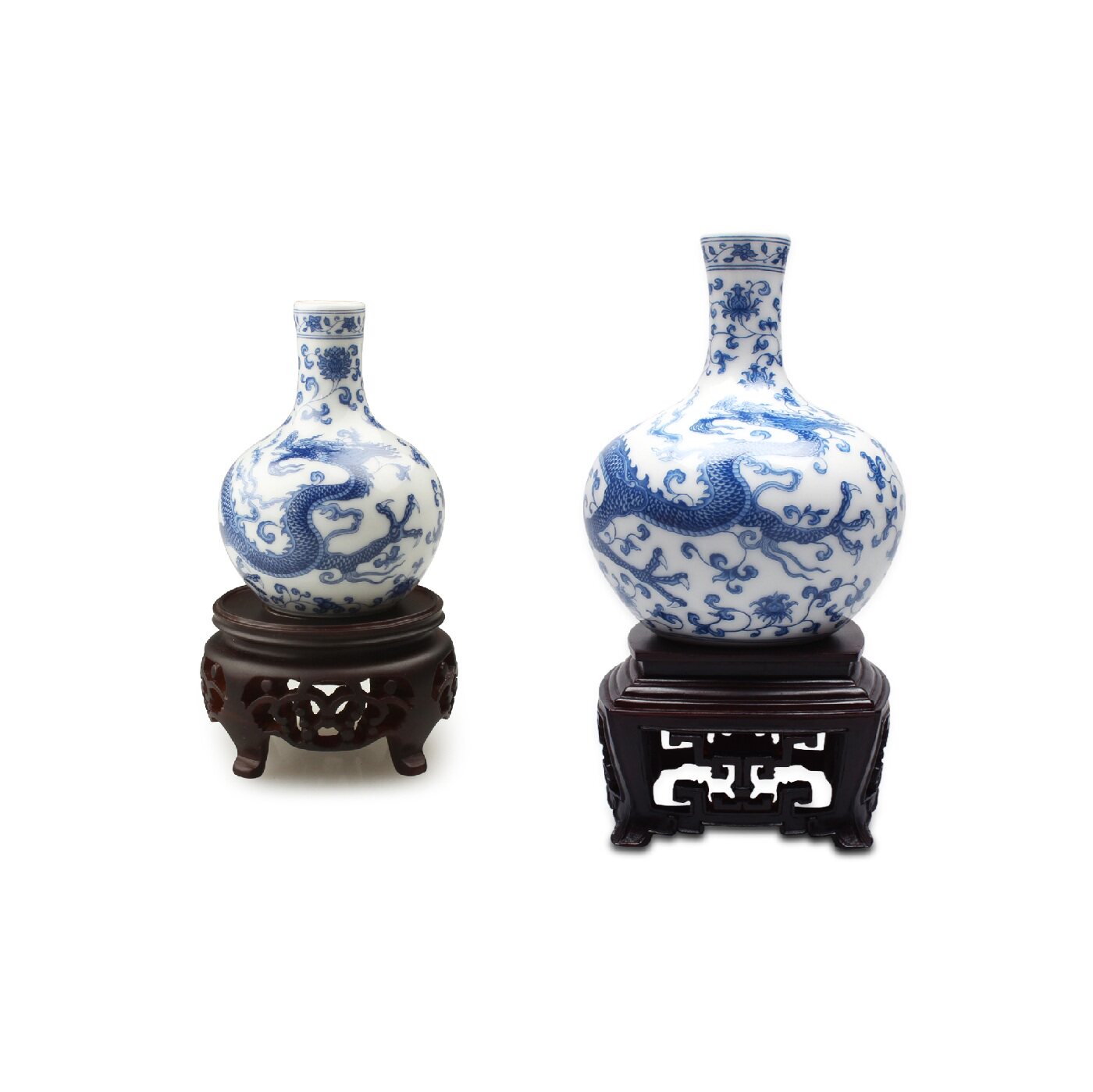 台湾台北故宫博物院青花龙纹天球瓶迷你摆件旅游纪念品文创礼品评价- 淘宝网