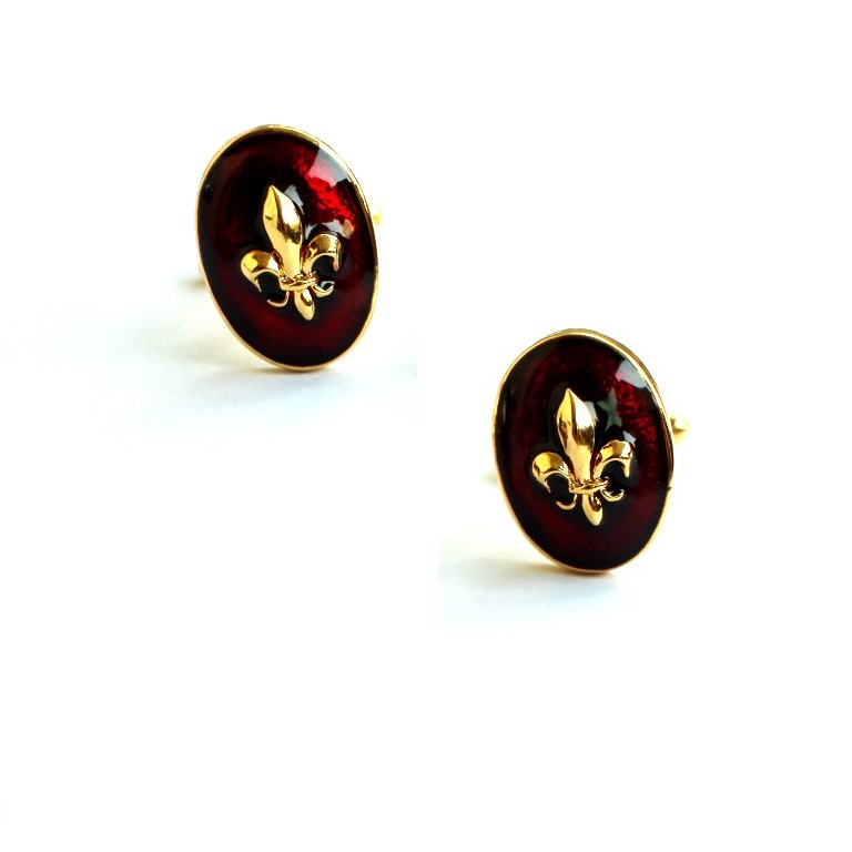 UK Tourist Souvenirs Vincreen Boutique Gift ornament Kite Tail Flowers Gold Lily Cuff