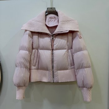 European station 2025 winter new fashion women's clothing 90 duck down jacket wool knitted leader mouth shows temperament