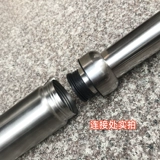 Yunnan Телескопическая из нержавеющая сталь вода сигаретная трубка с двойной тыквой прямой бамбуковый дымовый костюм.