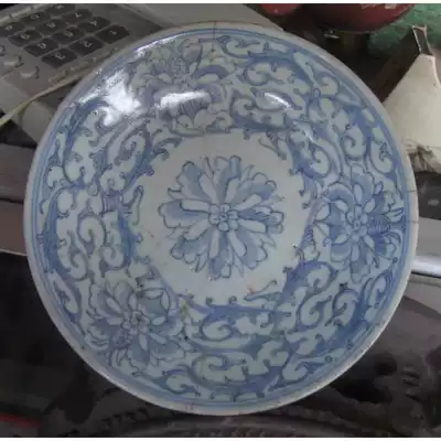 Baolao antique porcelain plate class-light blue and white plate