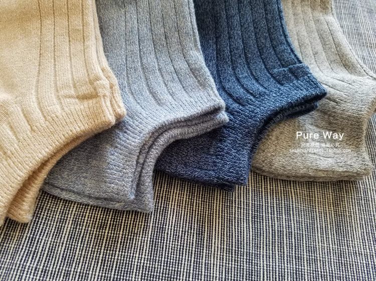 Sản phẩm không phải là tiếp tục Nhật Bản mùa xuân và mùa hè cotton nam vớ đôi kim lỏng miệng retro dòng bốn mùa vớ nam khử mùi kháng khuẩn tất 3d