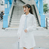 Original Sen female tribal boyfriend style design shirt mid-length shirt skirt loose 2020 spring new top
