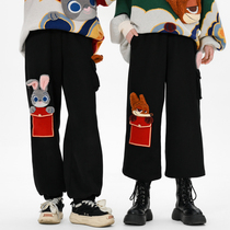 Judinik Crazy Animal City Original Sending Tribal Pants Boyfriend Winter Girlfriend Leisure Pants High Low and Winter