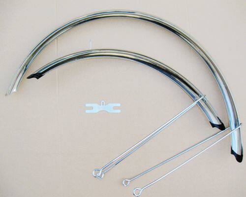 700C 27 inch road car mudguard lengthened stainless steel all-inclusive mudguard mud does not throw mud