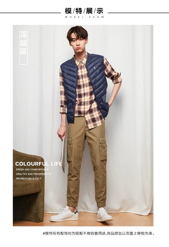 Áo vest cotton métbonwe nam thu đông phiên bản Hàn Quốc của cặp đôi vest vest công sở mỏng ao ba lo nam