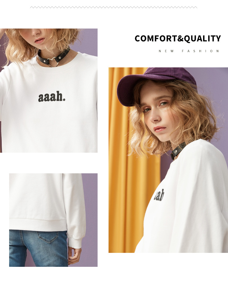 Sweatshirt femme METERS BONWE  METERSBONWE en Coton - Ref 3216027 Image 9