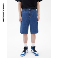 (Джинсовые средние шорты) O-стиль-деним средний синий