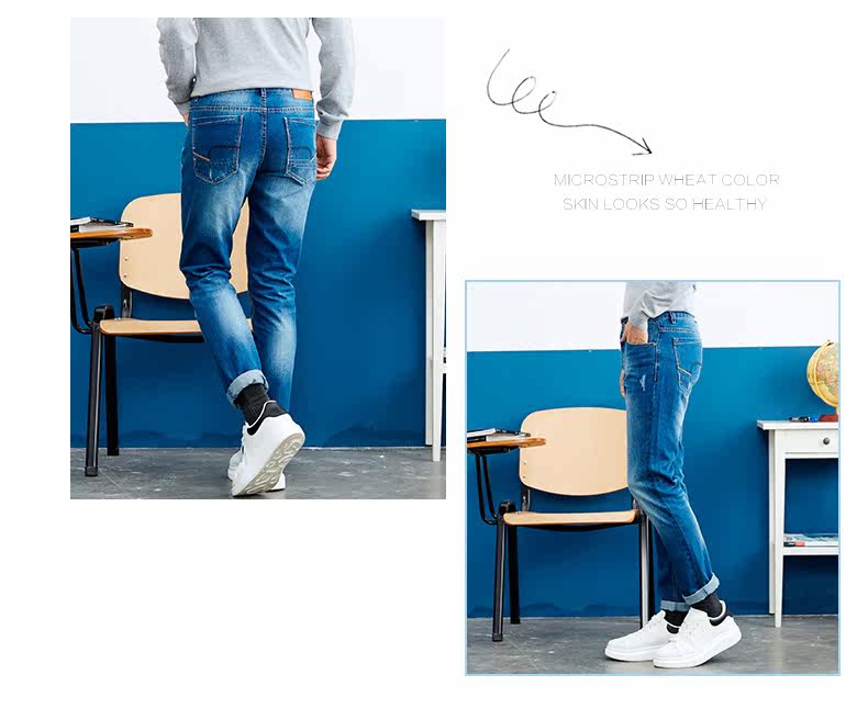 Jeans pour adolescent METERS BONWE en coton - Ref 1479190 Image 15