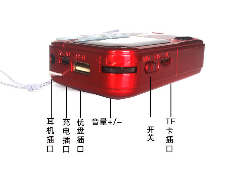 bộ phát wifi 4g cắm điện Máy hát bài hát của Kim Jung Children Máy hát với thẻ nhớ của trẻ em Câu chuyện về trẻ em học tiếng Trung - Trình phát TV thông minh