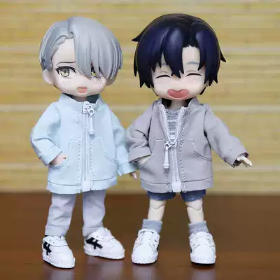 ob11 baby clothes accessories Beauty knot pig GSC plain body molly baby clothes PICCODO zipper jacket pocket windbreaker