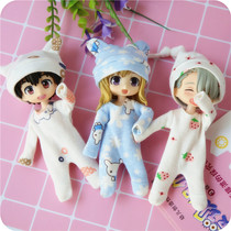 ob11 baby clothes climb clothes Stay Meng pajamas hat set 12 points bjd Meijie pig GSC clay head can be worn