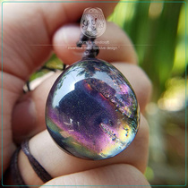 Thai designer Noona Cosmic Starry Sky Gradient Lucky Pendant Couple Necklace Teak Handmade Customization