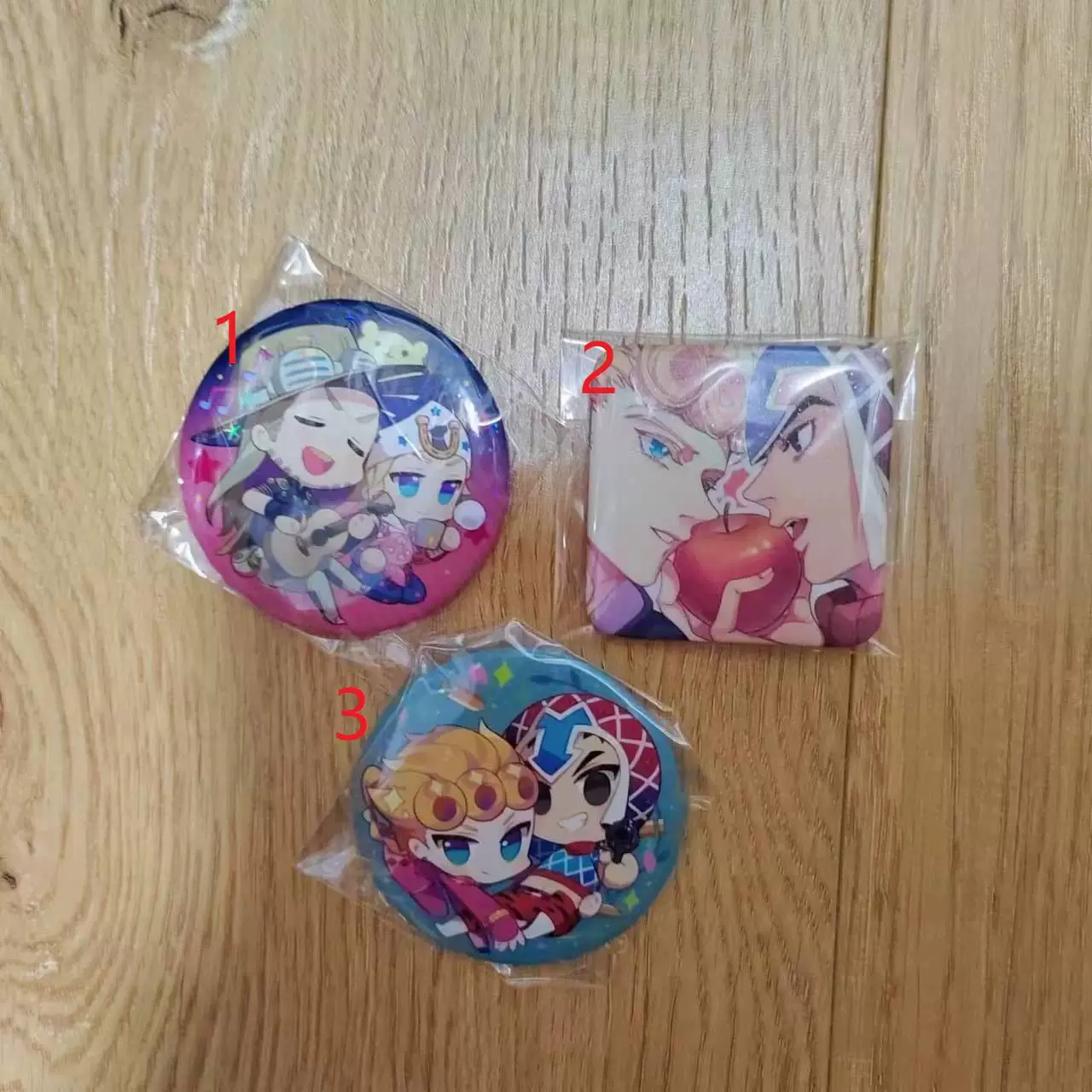 Фан-бейдж JoJo's Bizarre Adventure: Giorno Misdage Rojoni
