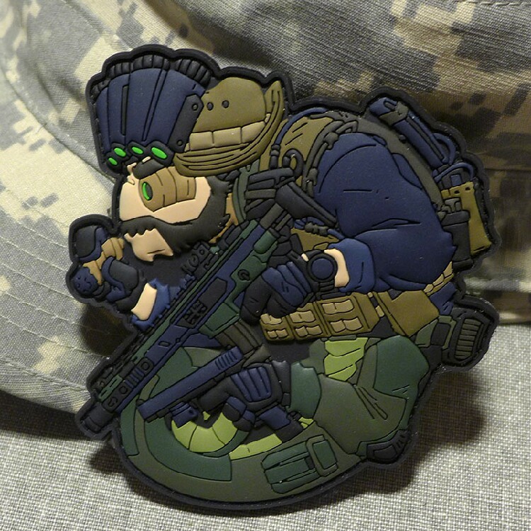 SAS capt cham German personality magic sticker badges creative scapegoat tactical vest pvc morale badge