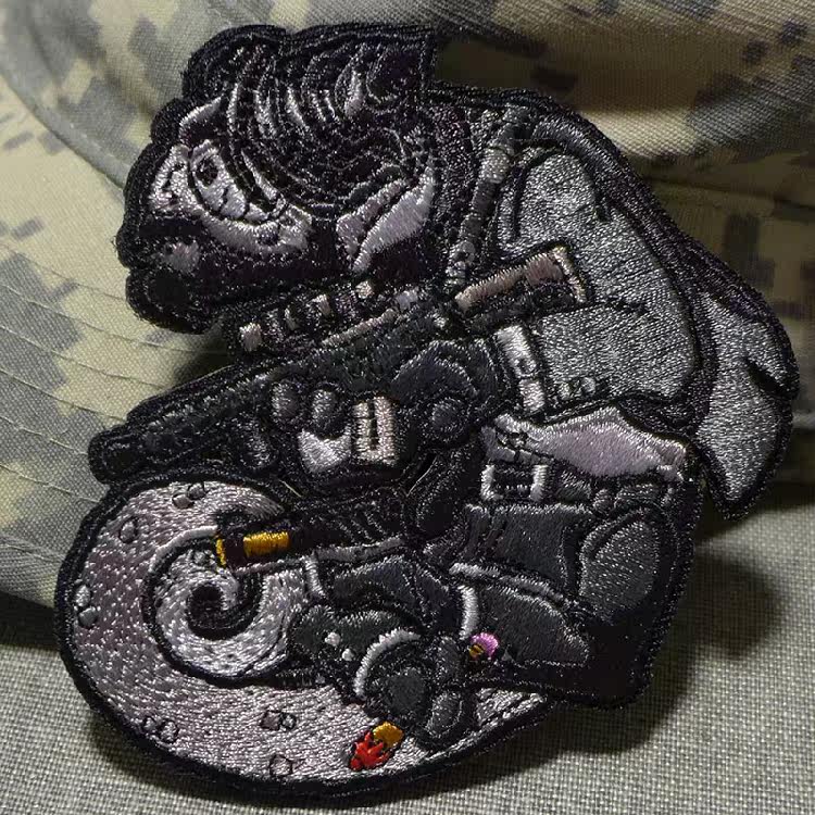 Limited killer Weike and pooch German magic sticker Bag Badge Creative Morale Badge badge Embroidery Arm Badge