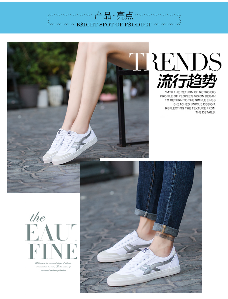 Kéo lại giày nam giày thể thao retro tennis trắng giày thông thường những người yêu thích giày hoang dã thoáng khí giày vải thấp - Plimsolls giày sneaker nam