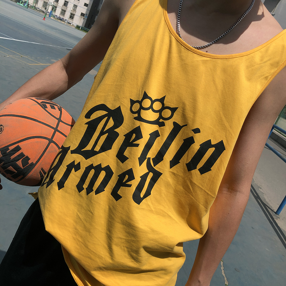 [Stele Forest] Áo vest cotton thể thao oversize mùa hè - Áo vest cotton áo ba lô nam