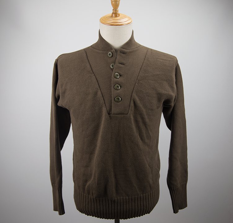 US Military Air Force Version Winter Warm Five Buttoned Sweater