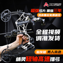 Elf dual-purpose composite bow and arrow new compound bow steel ball shooting professional outdoor high-power short-axis non-bull head