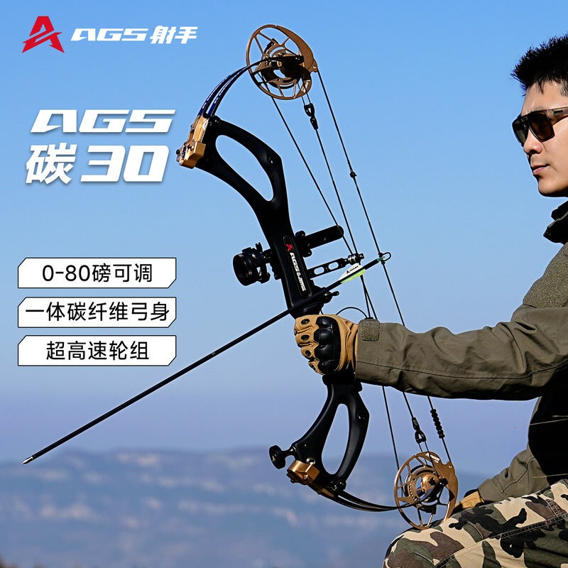 Ags Shooter Carbon 30 Compound Bow High Precision Archery Adult Shooting Eagle Eye Outdoor Border Killer Archery Bow