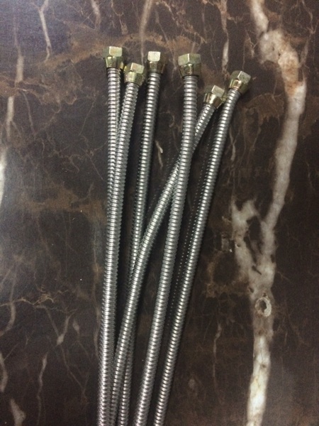 Electric snack truck multi-function dining car stove head connection pipe stainless steel threaded pipe corrugated pipe tubing gas stove pipe