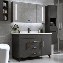 Marble rock board Bathroom cabinet combination Floor-to-ceiling washbasin Hand wash basin Simple modern bathroom sink