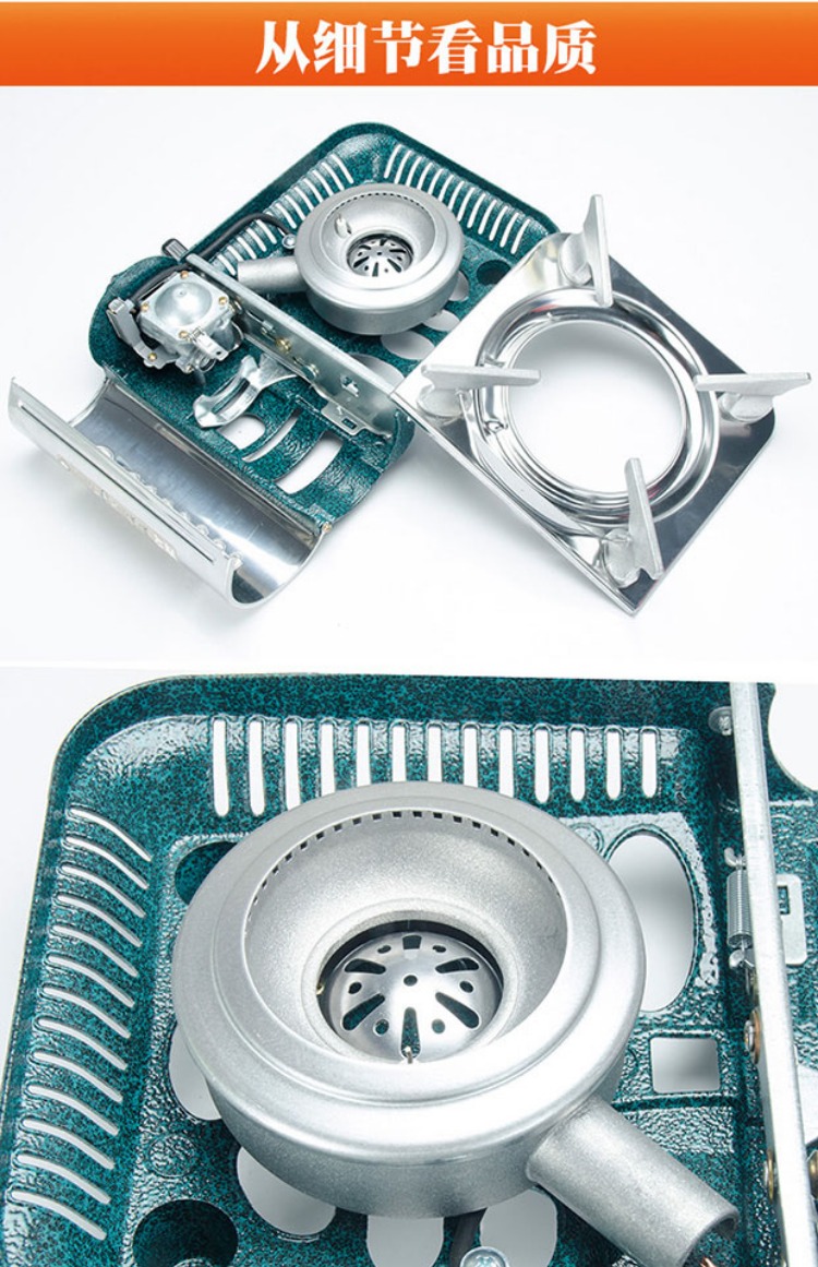Hàn Quốc nhập khẩu mini cassette lò nướng di động ngoài trời bếp nướng gió cắm trại gas gas bếp hoang dã - Bếp lò / bộ đồ ăn / đồ nướng dã ngoại bếp than nướng ngoài trời