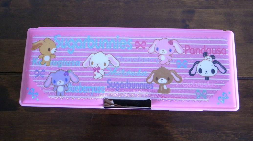 Imported stationery Japan Sanrio character Honey Bonnie pencil case Double-sided pencil case