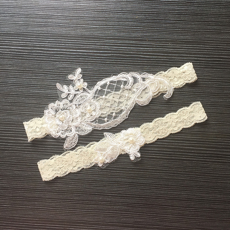 Cô dâu garter garter ren garter với vòng chân công chúa vòng đùi gợi cảm garter vớ chân phụ kiện che chân dây nịt tất ren dây treo