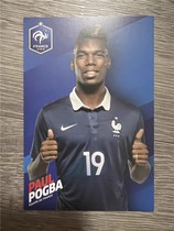 Pogba official card white card 6 inches French Football Federation 2014 World Cup Juventus Manchester United