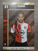 Verena autograph official card Feyenode Netherlands rare rare