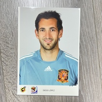 Diego Lopez White Card Official Card Spanish Football Federation 2010 World Cup Championship Commemoration