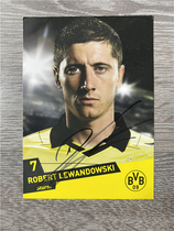 Lewandowski autographed official card Dortmund 2010-2011 season Lewandowski