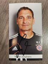 Junghans autographed official card Bayern Munich 2012-2013 season Triple Crown