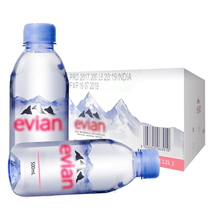 France imported EVIAN EVIAN natural mineral water 500ml*24 bottles Plastic bottle family weak alkaline drinking water