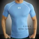 UA An Dema UNDER ARMOR quần áo thoáng khí nam tay ngắn nén quần thun thể thao 1257468 - Áo phông thể thao