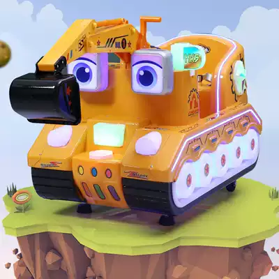 Commercial coin-operated truck new supermarket door baby child excavator household electric music child swing machine
