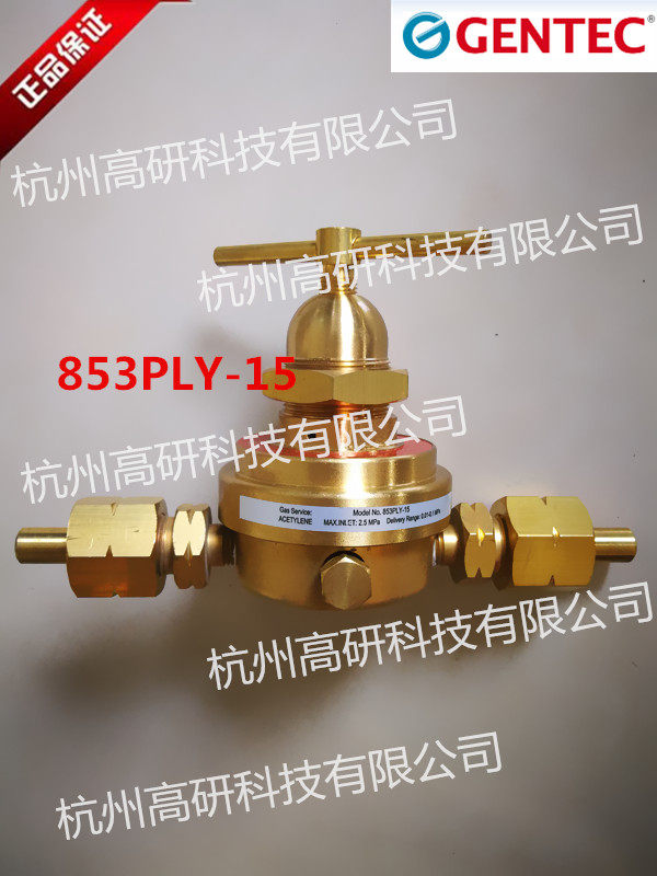 Czech-sharp GENTEC brass pressure reducer 853PLY-15 acetylene single meter pressure reducer pipe central mounting