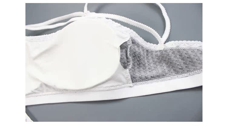 Giải phóng mặt bằng sợi bông quấn ngực ống trên lưng gợi cảm không có vành sling vest đồ lót học sinh nữ sinh trung học văn bản nội y quyến rũ