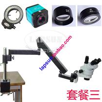  1400W 1080P HDMI Industrial camera Swivel arm bracket Stereo trinocular microscope Universal bracket Dental