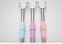 Plastic can be used for household take-up clothes fork pick-up hanging drying clothes bar fork telescopic support Rod fork stick clothes hanger Rod