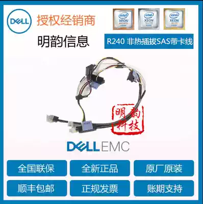 Dell Dell R240 Server Non-hot-swappable with card SAS cable 2KN4G 4 Backplane 2 Backplane