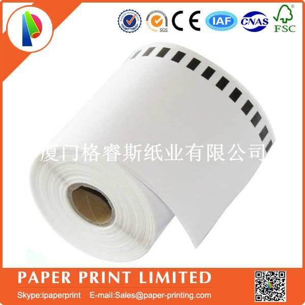 DK series continuous label ribbon DK-22243 (black on white background) 102mm*30.48m